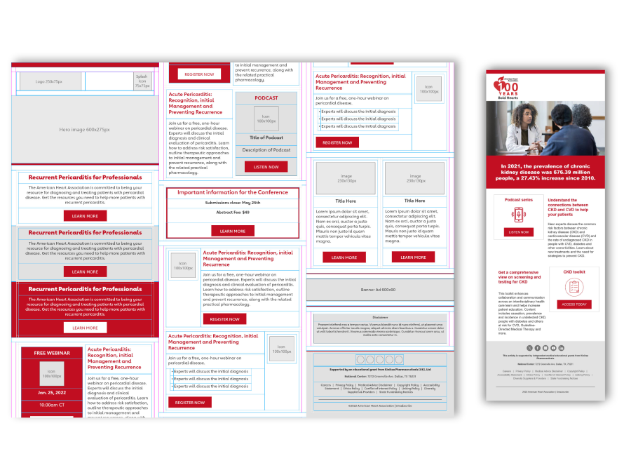 American Heart Association Email Template Design