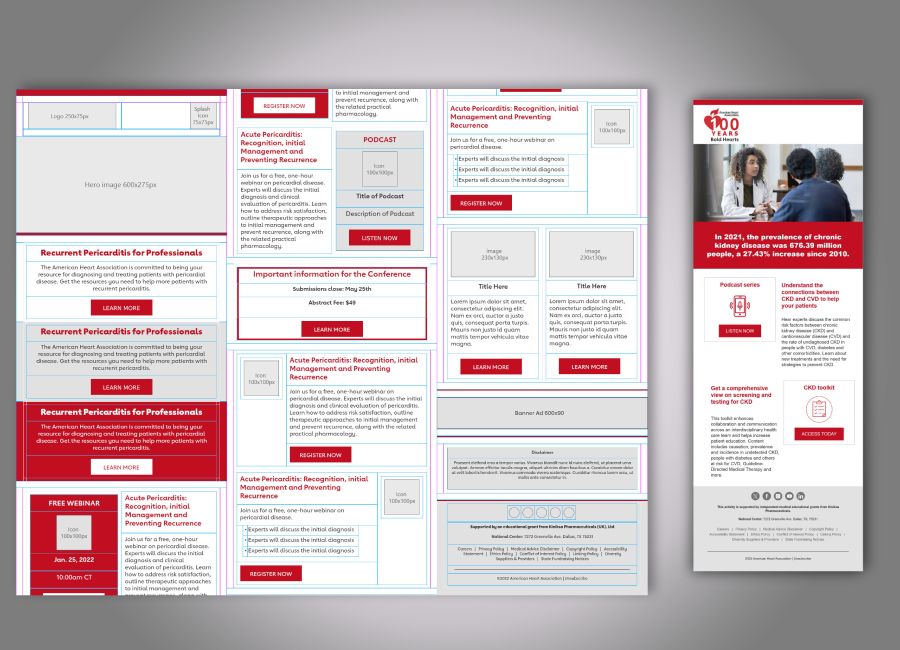 American Heart Association Email Template Design