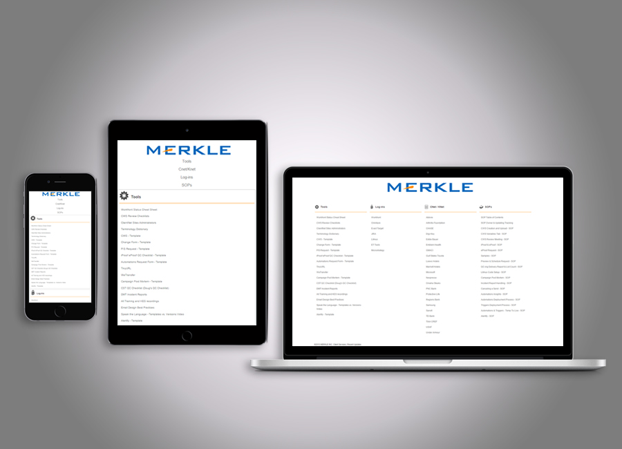 Merkle design and development