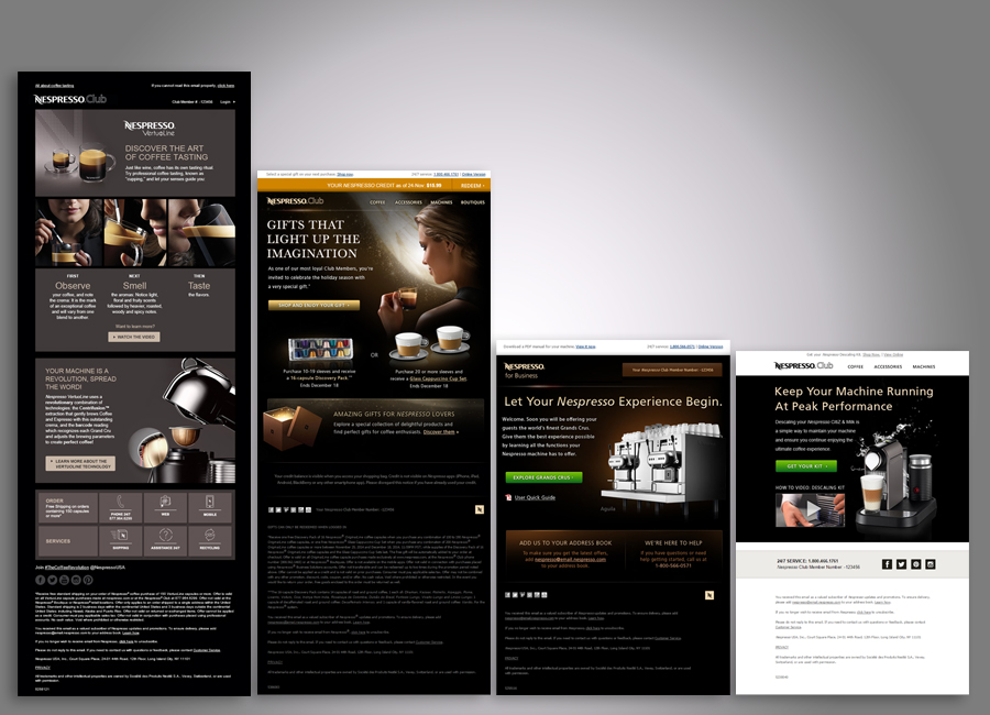 Nespresso Email campaigns