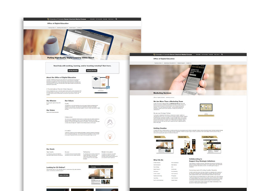 The Office of Digital Education - University of Colorado website